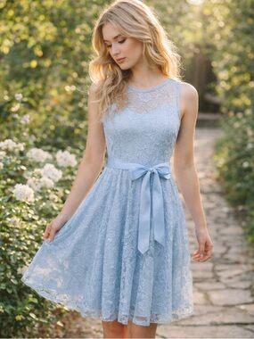 Blue Lace Fit & Flare Dress Small Screen Worn Cruel Intentions Hero Character